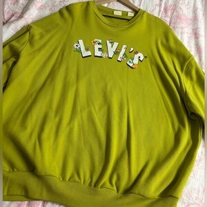 Levi's Men's Vibrant Lime Crewneck Sweater